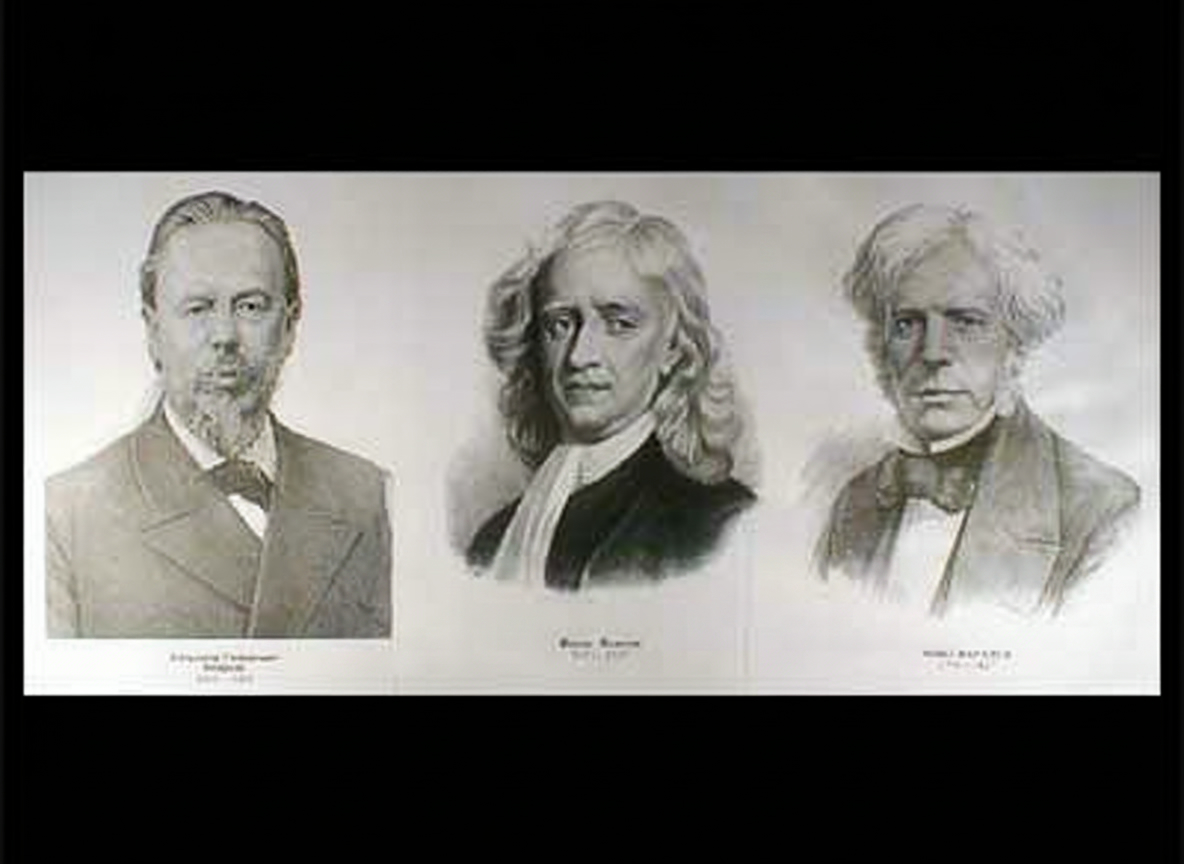 Комплект портретов физиков (35 шт.)