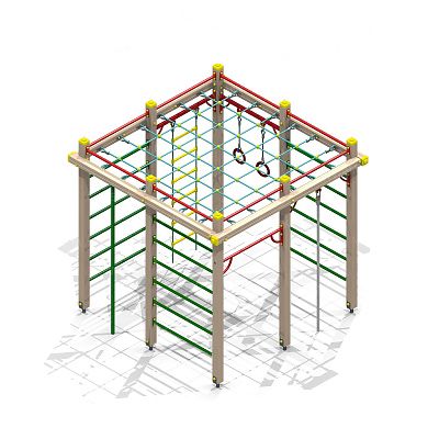 Детский спортивный комплекс №19, 2660х2660 мм