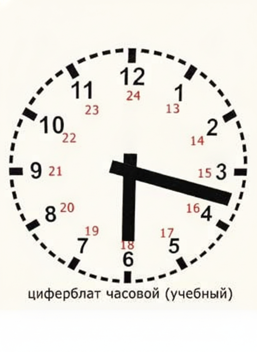 Часовой циферблат раздаточный
