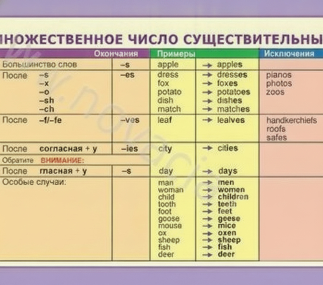 Комплект плакатов Английский язык Существительное.Местоимение.Наречие