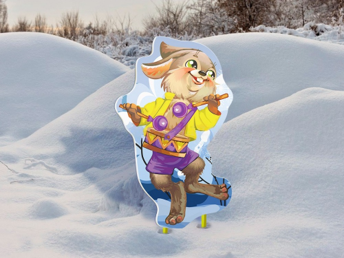 Уличная фигура Новогодний зайчик