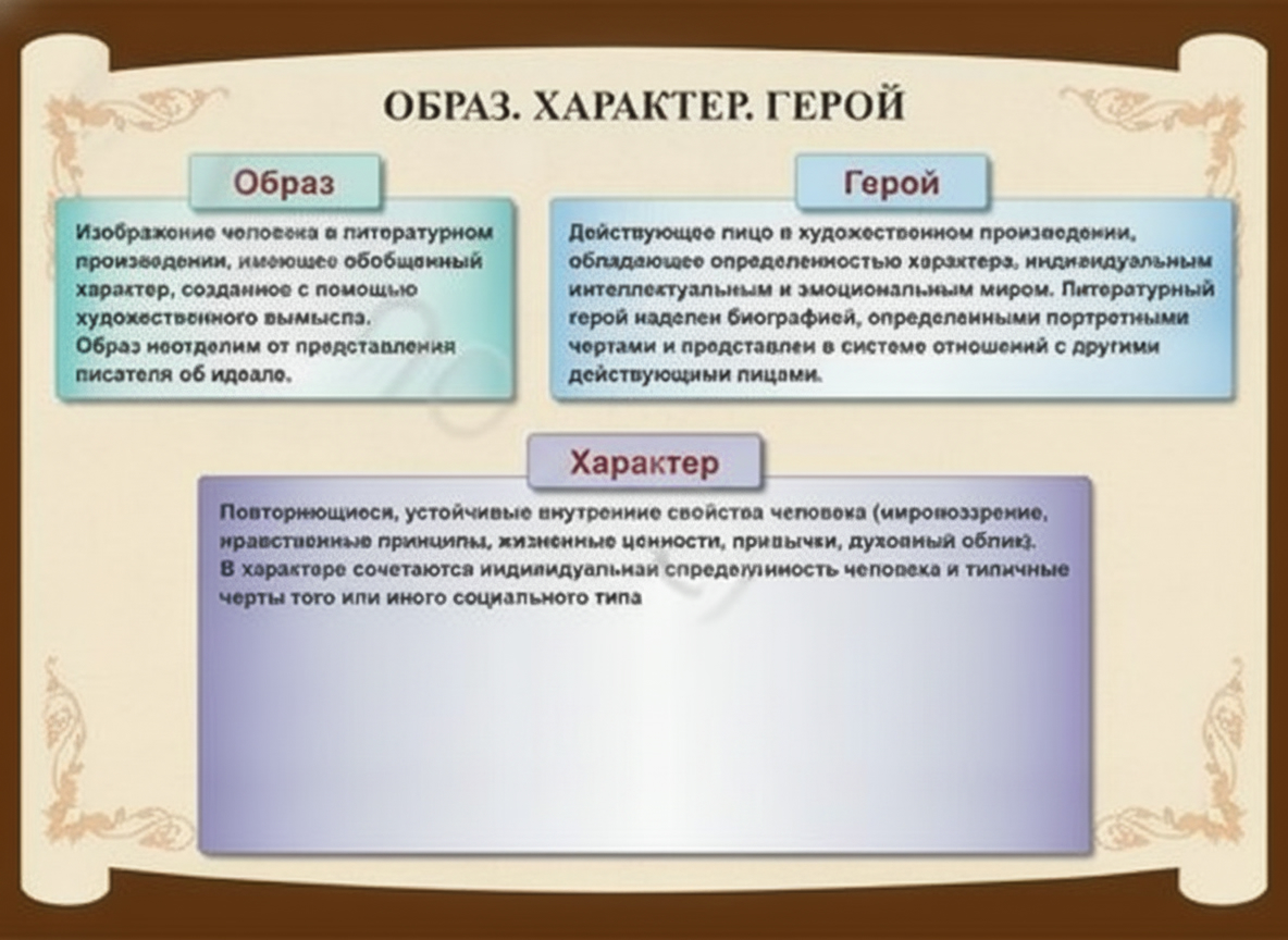 Комплект плакатов Литература 7 кл.