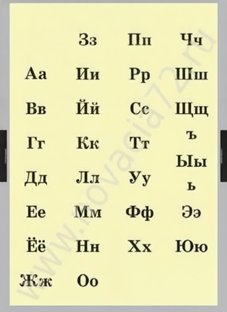 Комплект плакатов Русский алфавит