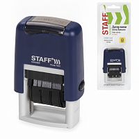 Датер-мини STAFF, месяц буквами, оттиск 22х4 мм, "Printer 7810", 237432