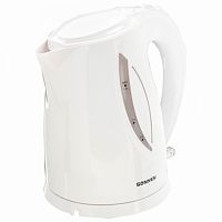 Чайник SONNEN KT-1758, 1,7 л, 2200 Вт, закрытый нагревательный элемент, пластик, белый, 453415