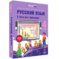 Пособие для интерактивной доски Русский язык 4 класс. Части речи. Орфография
