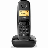 Радиотелефон GIGASET A170, память 50 номеров, АОН, повтор, часы, черный, S30852H2802S301