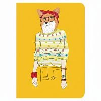 Тетрадь 60 л. в клетку обложка SoftTouch, бежевая бумага 70 г/м2, сшивка, В5 (179х250 мм), FOXY, BRAUBERG, 403815