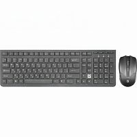 Набор беспроводной DEFENDER Columbia C-775RU, USB, клавиатура, мышь 2 кнопки + 1 колесо-кнопка, черный, 45775