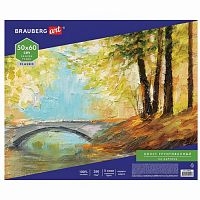 Холст на картоне BRAUBERG ART CLASSIC, 50*60см, грунтованный, 100% хлопок, мелкое зерно, 190623