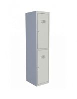 Шкаф металлический двухсекционный, 1850х400х500 мм