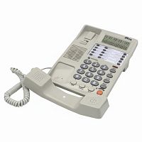 Телефон RITMIX RT-495 white, АОН, спикерфон, память 60 ном., тональный/импульсный режим, белый, 80002153