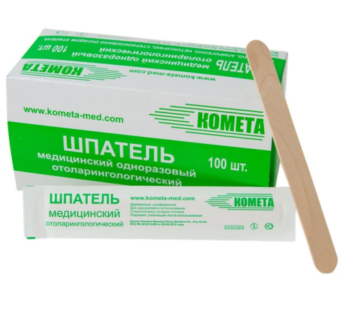 Шпатель детский одноразовый, 100 шт