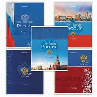 Тетрадь А5 48л. BRAUBERG скоба, клетка, обложка картон, ДИЗАЙН_4, код_1С, 404362