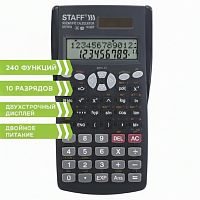 Калькулятор инженерный двухстрочный STAFF STF-810 (181х85 мм), 240 функций, 10+2 разрядов, двойное питание, 250280