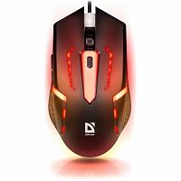 Мышь проводная DEFENDER Flash MB-600L, 800-1200 dpi, 4 кнопки + 1 колесо-кнопка, оптическая, черная, 52600