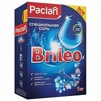 Соль от накипи в посудомоечных машинах 1 кг PACLAN Brileo, 419150