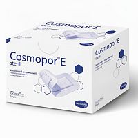 Пластырь-повязка COSMOPOR E STERIL, комплект 50 шт., нетканая основа, 7,2х5 см, 901008