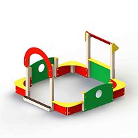 Песочный дворик 2860х2650 мм, h 1910 мм, без счет
