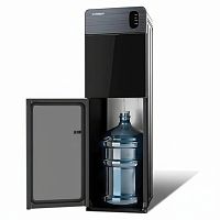 Кулер для воды SONNEN FSE-03Bi напольный, нагрев/охлаждение, НИЖНЯЯ ЗАГРУЗКА 3 крана, графит, 455744