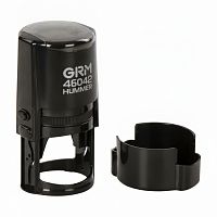 Оснастка для печатей, оттиск D=42 мм, синий, GRM 46042 Hummer, корпус черный, крышка, подушка, 121500200