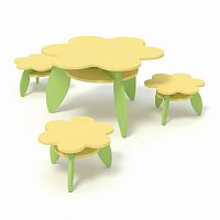 Комплект игровой мебели Кувшинка (стол, 3 табурета)