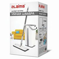 Швабра с отжимом и двухкамерным ведром 11л/9л, набор для уборки LAIMA PRO CLEAN, 607979
