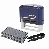 Штамп самонаборный 5-строчный STAFF, оттиск 58х22 мм, "Printer 8053", КАССЫ В КОМПЛЕКТЕ, 237425