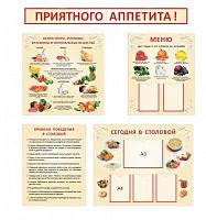 Комплект стендов для столовой (4 шт.)