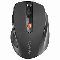 Мышь беспроводная DEFENDER Ultra MM-315, USB, 5 кнопок + 1 колесо-кнопка, оптическая, черная, 52315