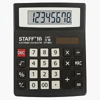 Калькулятор настольный STAFF STF-8008, КОМПАКТНЫЙ (113х87 мм), 8 разрядов, двойное питание, 250147