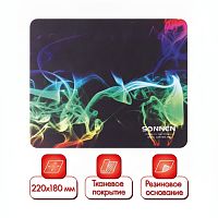 Коврик для мыши SONNEN "SMOKE", резина + ткань, 220х180х3 мм, 513289