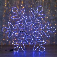 Фигура из неона Снежинка, 800х800 мм