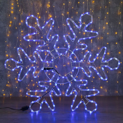 Фигура из неона Снежинка, 800х800 мм