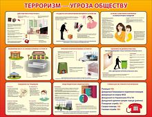 Стенд Терроризм — угроза обществу, 1,3х1 м