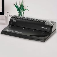 Переплетная машина для пластиковой пружины BRAUBERG B8, пробивает до 8 листов, сшивает до 125 листов, 530958