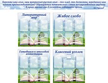 Комплект стендов для кабинета русского языка и литературы (5 шт)