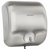 Сушилка для рук SONNEN HD-999, 1800 Вт, нержавеющая сталь, антивандальная, хром, 604746