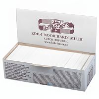 Мел белый KOH-I-NOOR (Чехия), набор 100 шт., квадратный, 11150200000