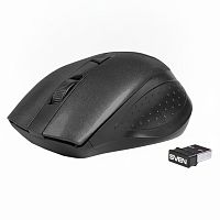 Мышь беспроводная SVEN RX-325, 3 кнопки + 1 колесо-кнопка, оптическая, черная, SV-03200325WB