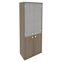 Шкаф для документов со стеклянными дверцами Стайл (Style), 778х410х1980 мм