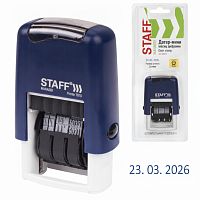 Датер-мини STAFF, месяц цифрами, оттиск 22х4 мм, "Printer 7810 BANK", 237433