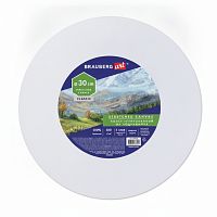 Холст на подрамнике, круглый 30см, грунтованный, 380г/м2, 100% хлопок, BRAUBERG ART C, 192327