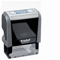Штамп стандартный "КОПИЯ ВЕРНА", оттиск 38х14 мм, синий, TRODAT 4911P4-3.45, 4911-3.45