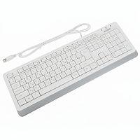 Клавиатура проводная A4TECH Fstyler FK10, USB, 104 кнопки, белая, 1147536