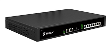 АТС YEASTAR IP-АТС на 50 абонентов и 25 одновременных вызовов, позволяет подключать аналоговые линии/телефоны, линии BRI и GSM-линию посредством дополнительных модулей, поддерживает протоколы MFC R2, SS7,