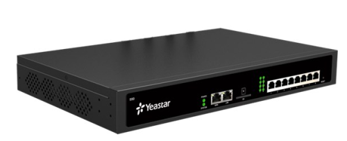 АТС YEASTAR IP-АТС на 50 абонентов и 25 одновременных вызовов, позволяет подключать аналоговые линии/телефоны, линии BRI и GSM-линию посредством дополнительных модулей, поддерживает протоколы MFC R2, SS7,