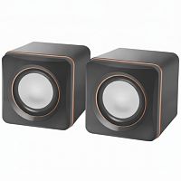 Колонки компьютерные DEFENDER SPK-33, 2.0, 5 Вт, 3.5мм джек, пластик, черные, 65633