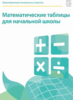 Электронные плакаты и тесты. Математические таблицы для начальной школы