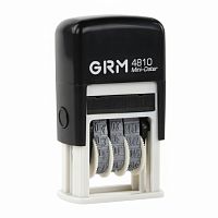 Датер-мини месяц цифрами, оттиск 20х3,8 мм синий, GRM 4810 BANK, 124131001